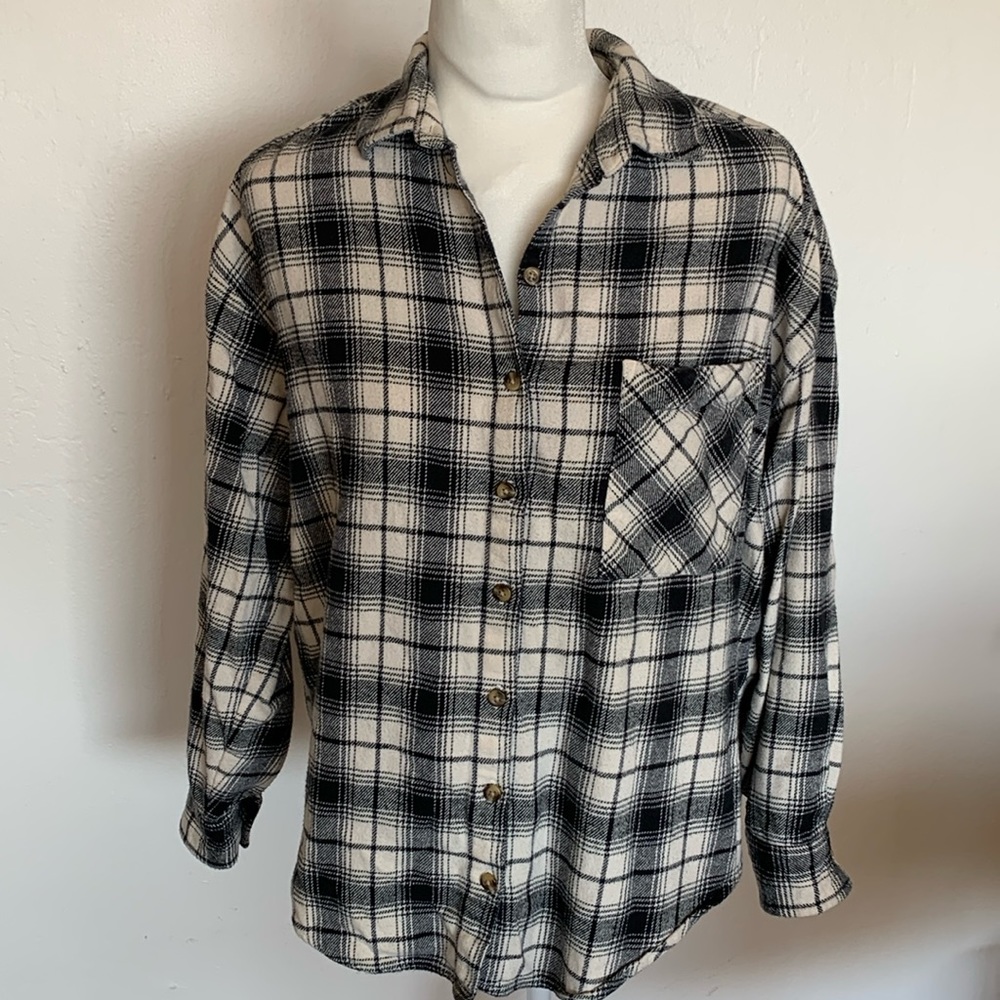Billabong Cotton Plaid Shirt - size Medium